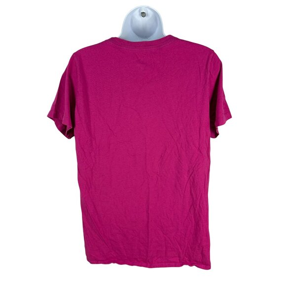 Converse Classic Fit Size XL Pink T-Shirt With Black Sneaker Graphic - Picture 2 of 6